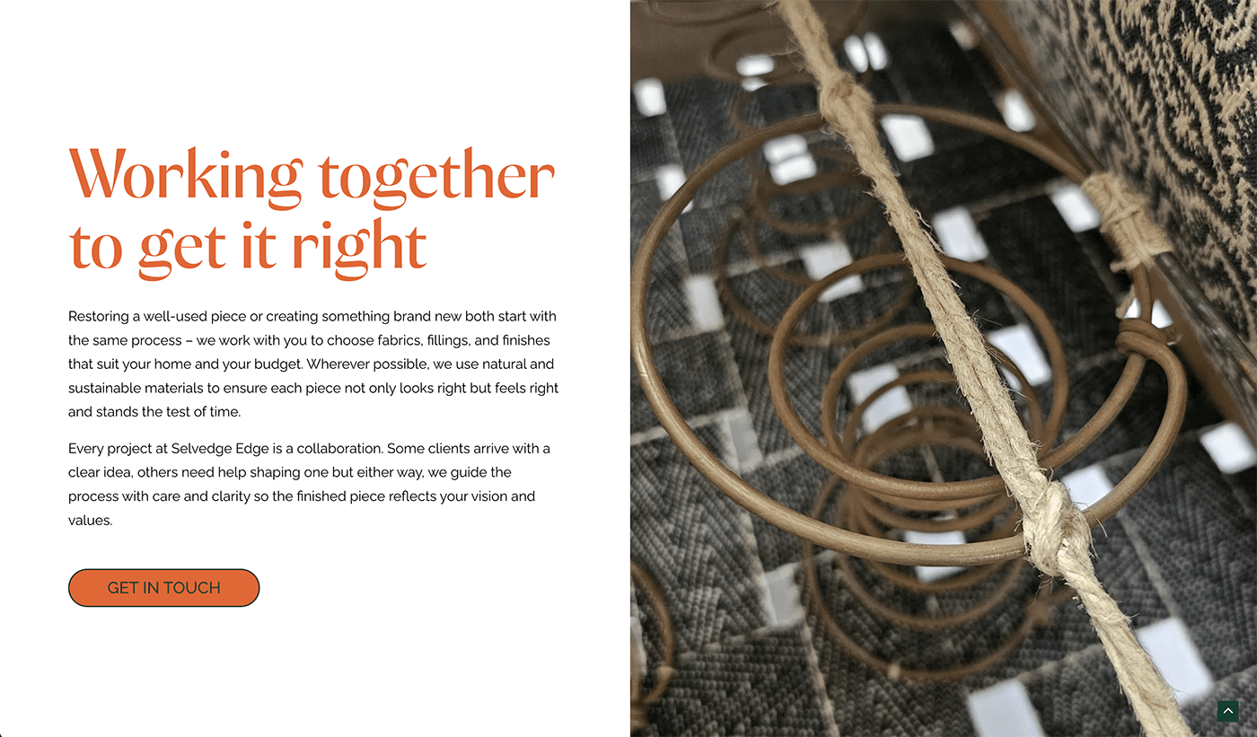 Selvedge Edge About page