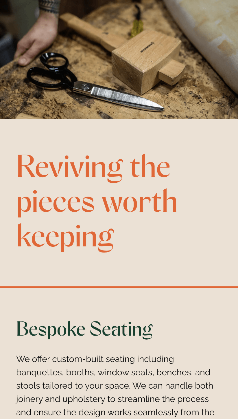 Selvedge Edge mobile display